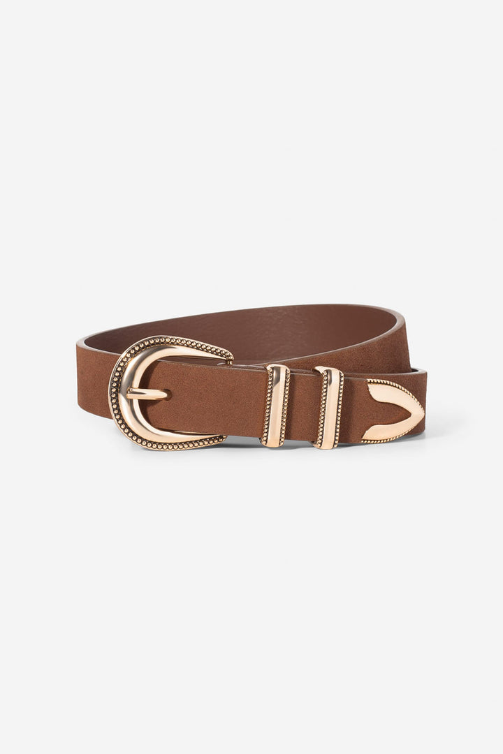 Aubrey Belt Brown Gold