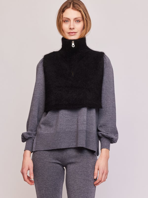 Belinda Chunky High Neck Black