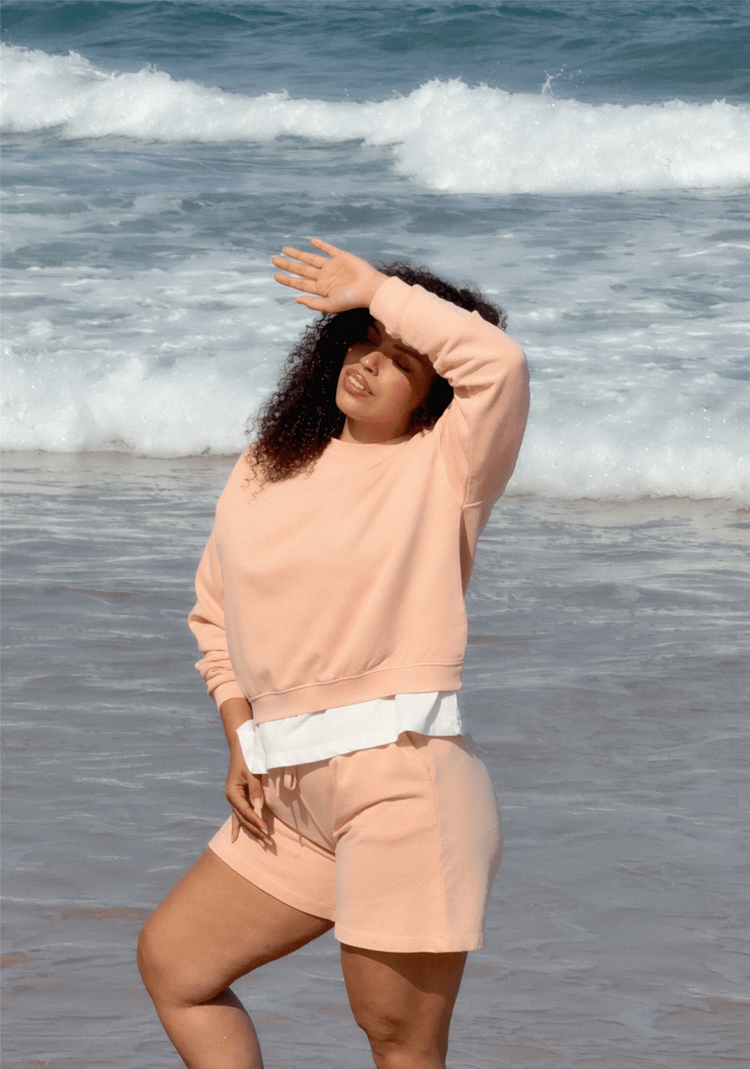 Maggy Sweatshorts Apricot