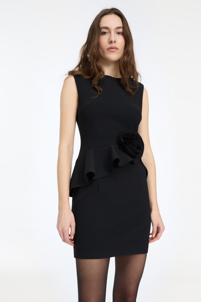 Rose Mini Dress Black