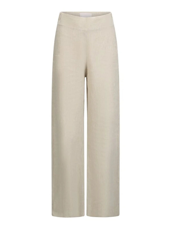 Molly Linen Pants Beige Melange