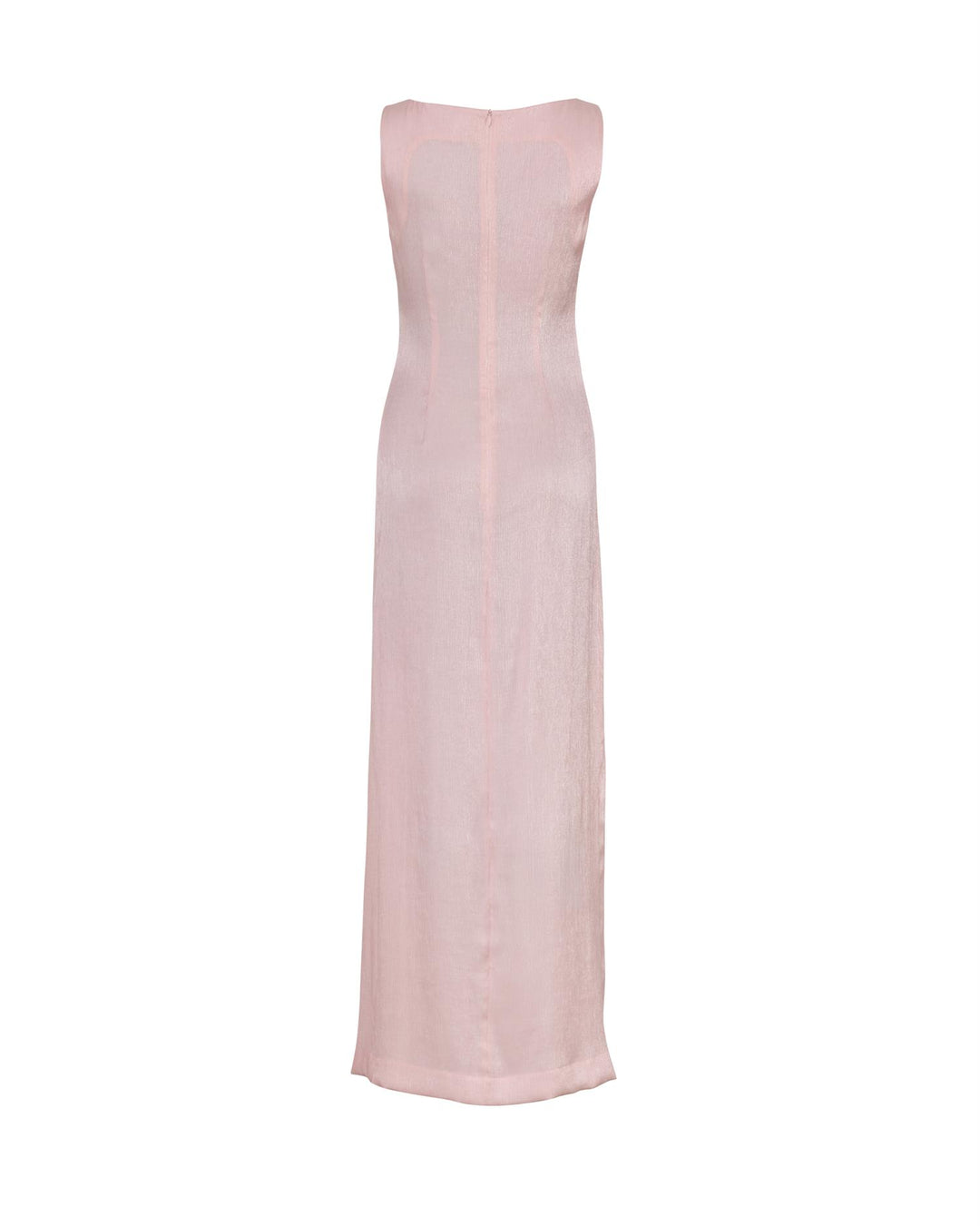 Shiny Sleeveless Dress Dusty Pink
