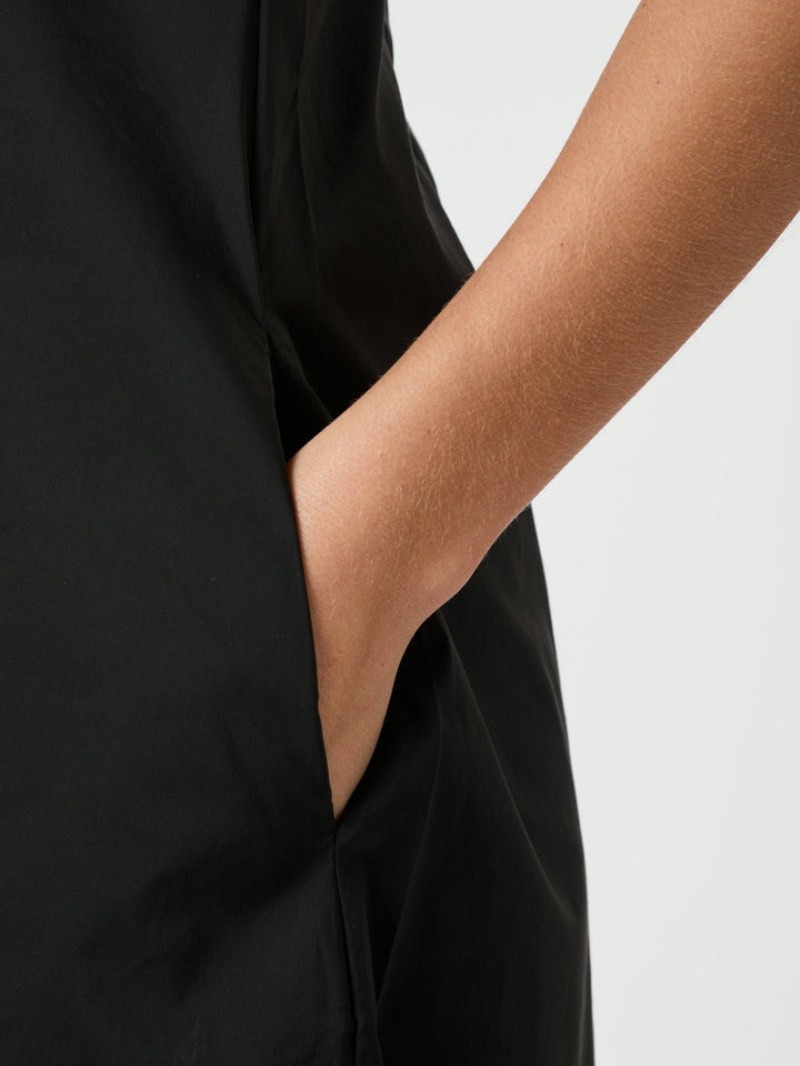 Illana Poplin Dress Black
