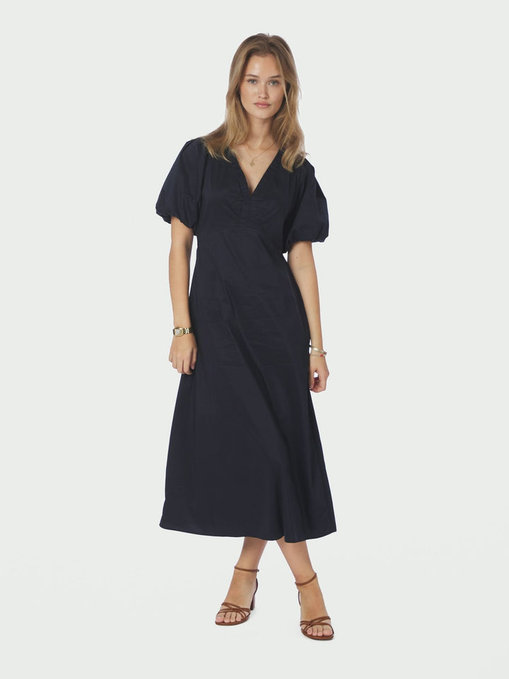 Illana Poplin Dress navy