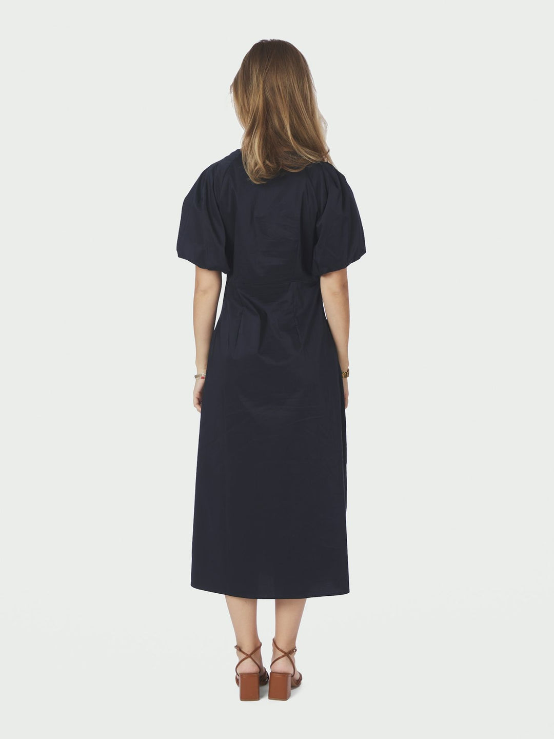 Illana Poplin Dress navy