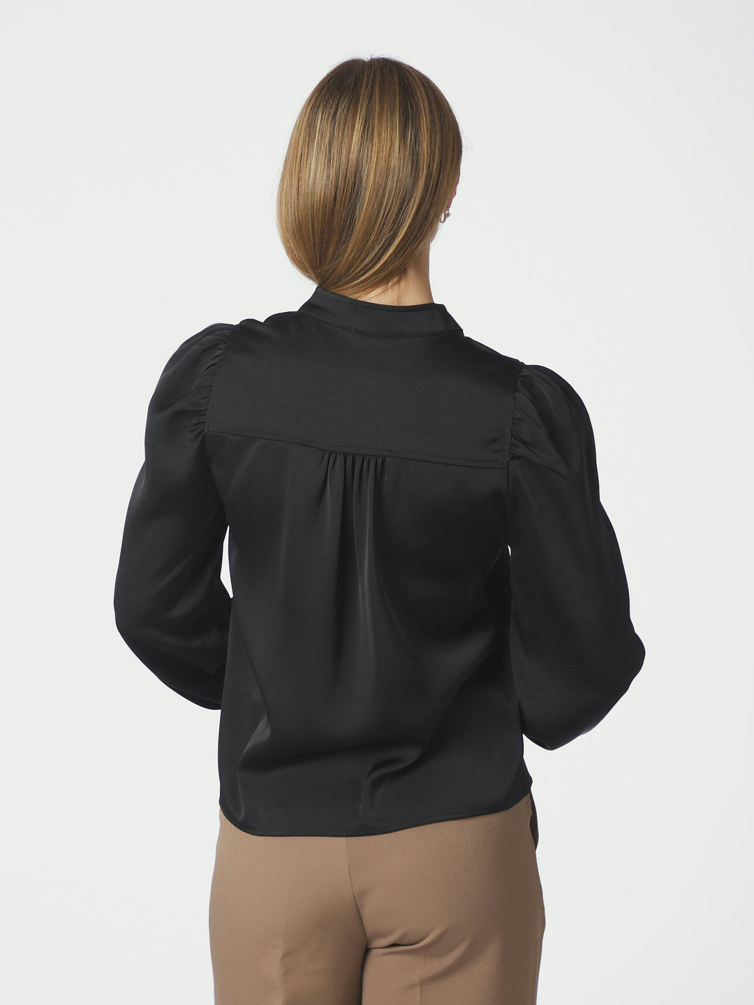 Rosslyn Heavy Sateen Blouse Black