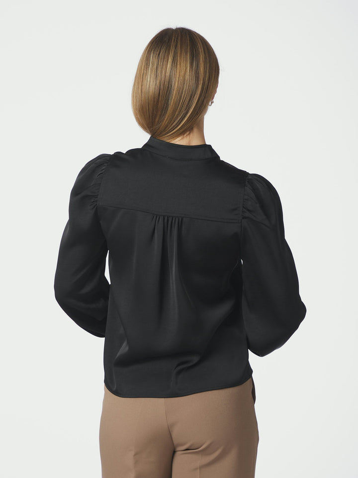 Rosslyn Heavy Sateen Blouse Black