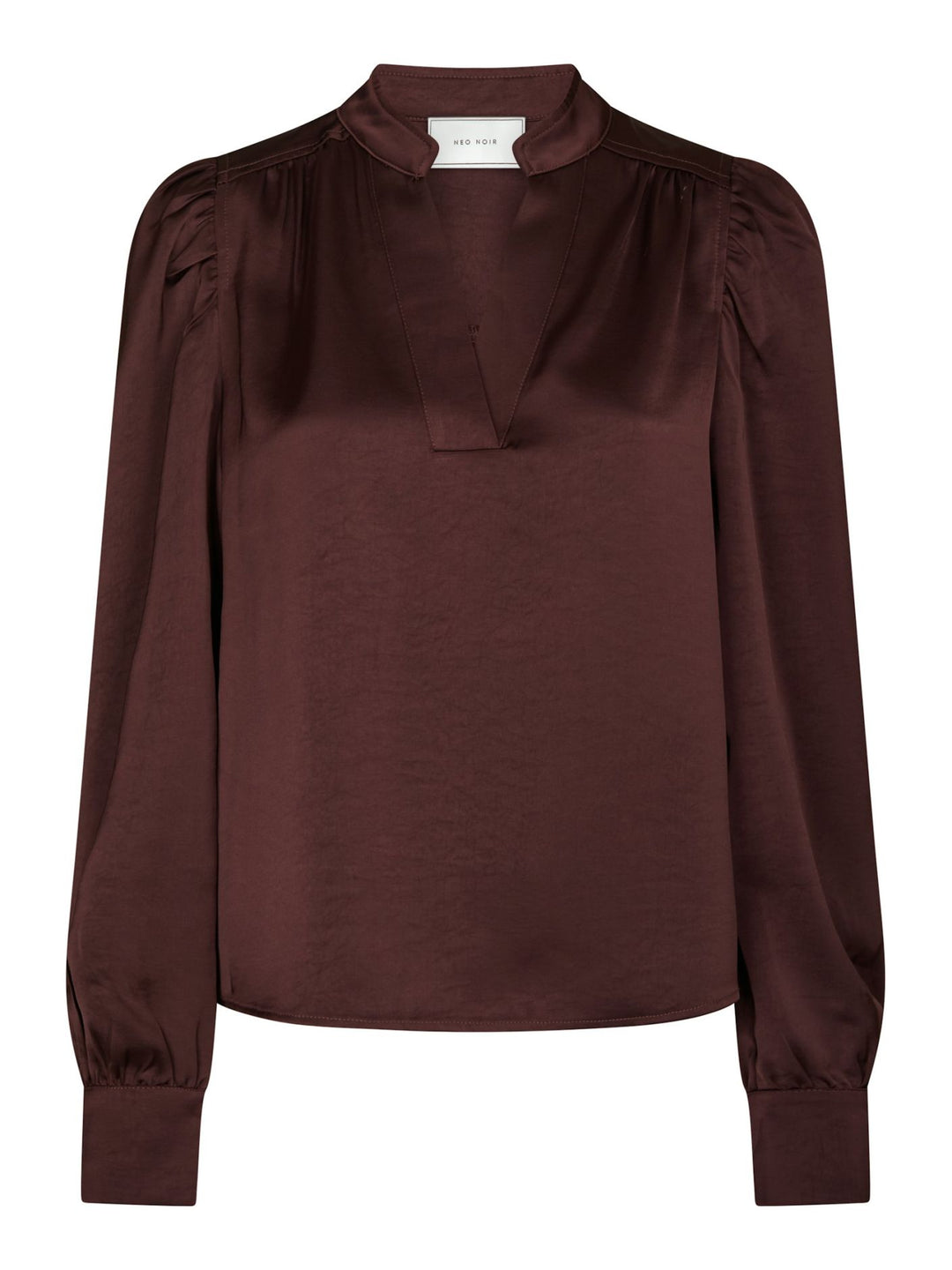 Rosslyn Heavy Sateen Blouse Burgundy