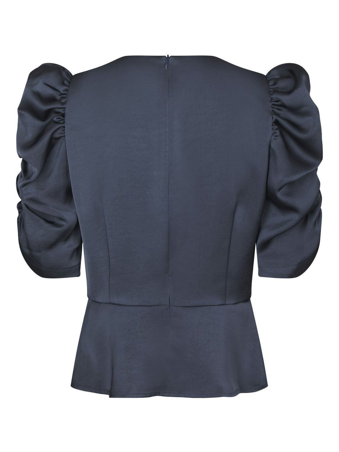 Benua Heavy Sateen Blouse Midnight Blue