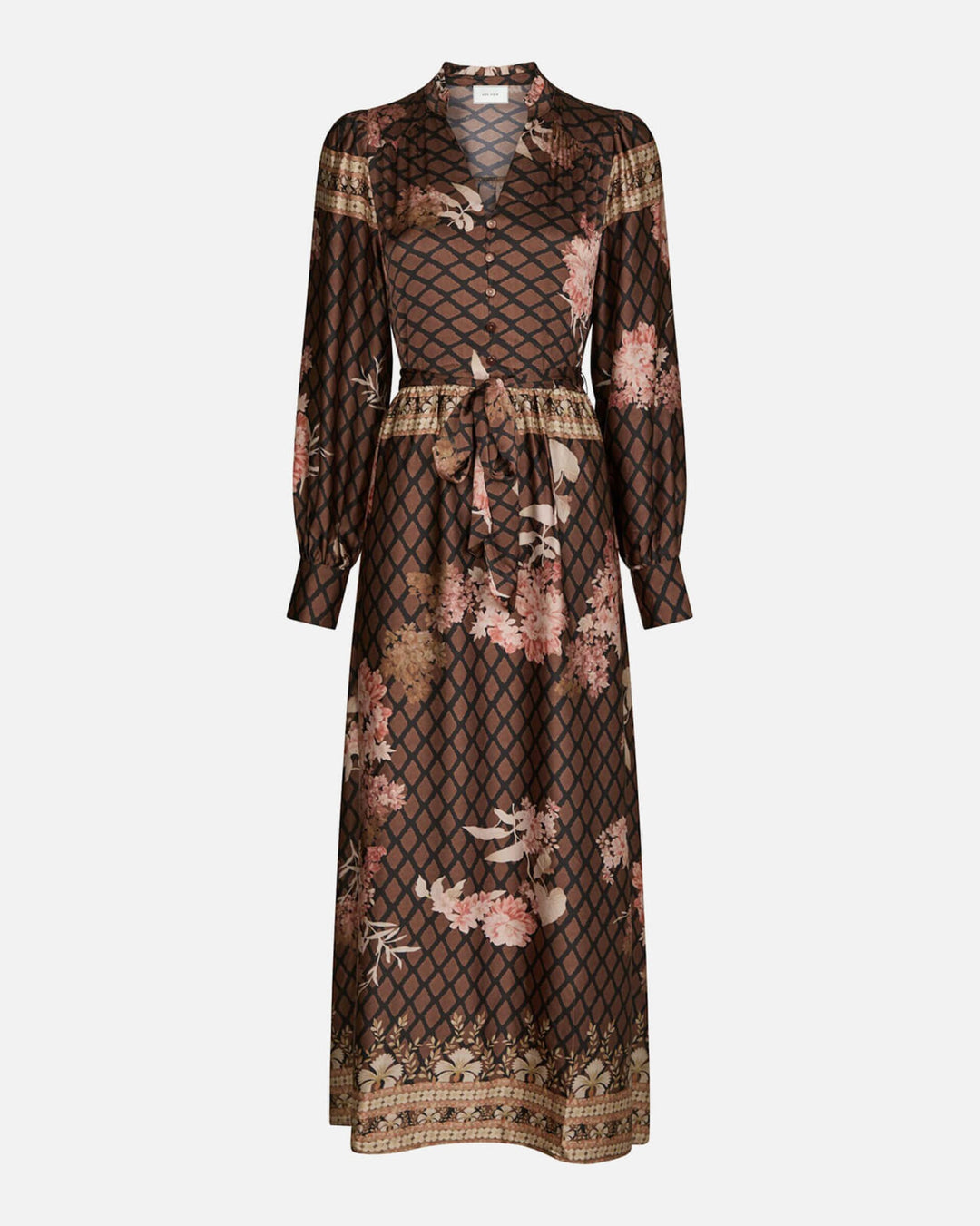 Nova Botanical Border Dress Black