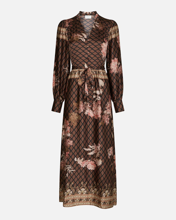 Nova Botanical Border Dress Black