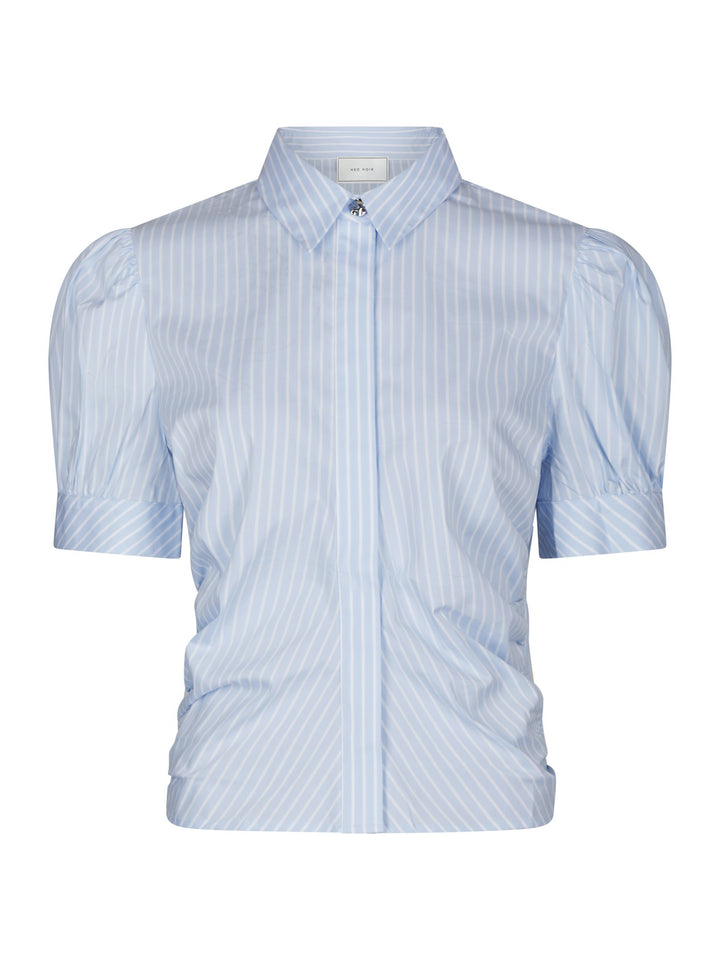 Frannie Soft Stripe Shirt Light Blue