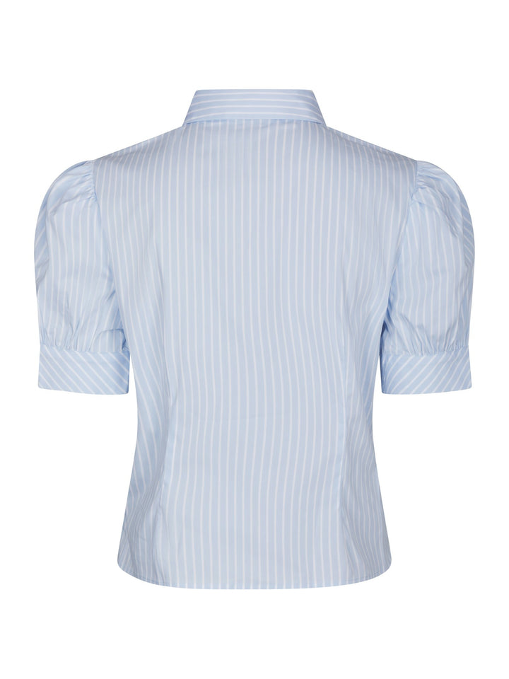 Frannie Soft Stripe Shirt Light Blue