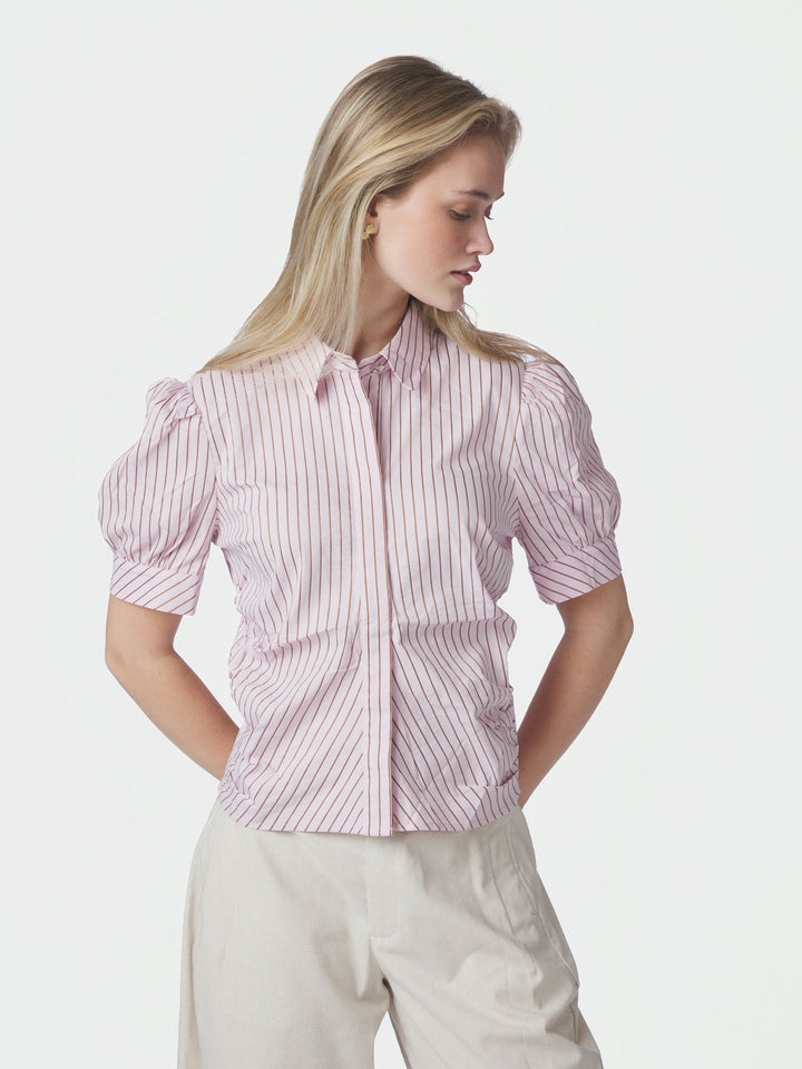 Frannie Soft Stripe Shirt Light pink
