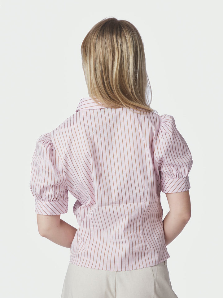 Frannie Soft Stripe Shirt Light pink