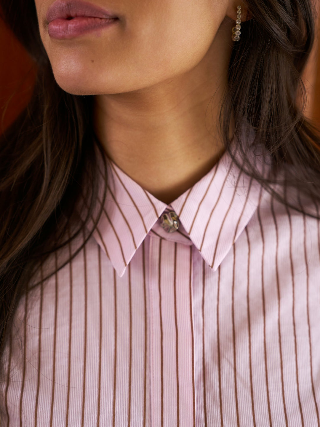 Frannie Soft Stripe Shirt Light pink