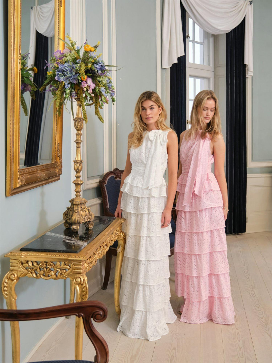 Morris Emb Skirt Off White