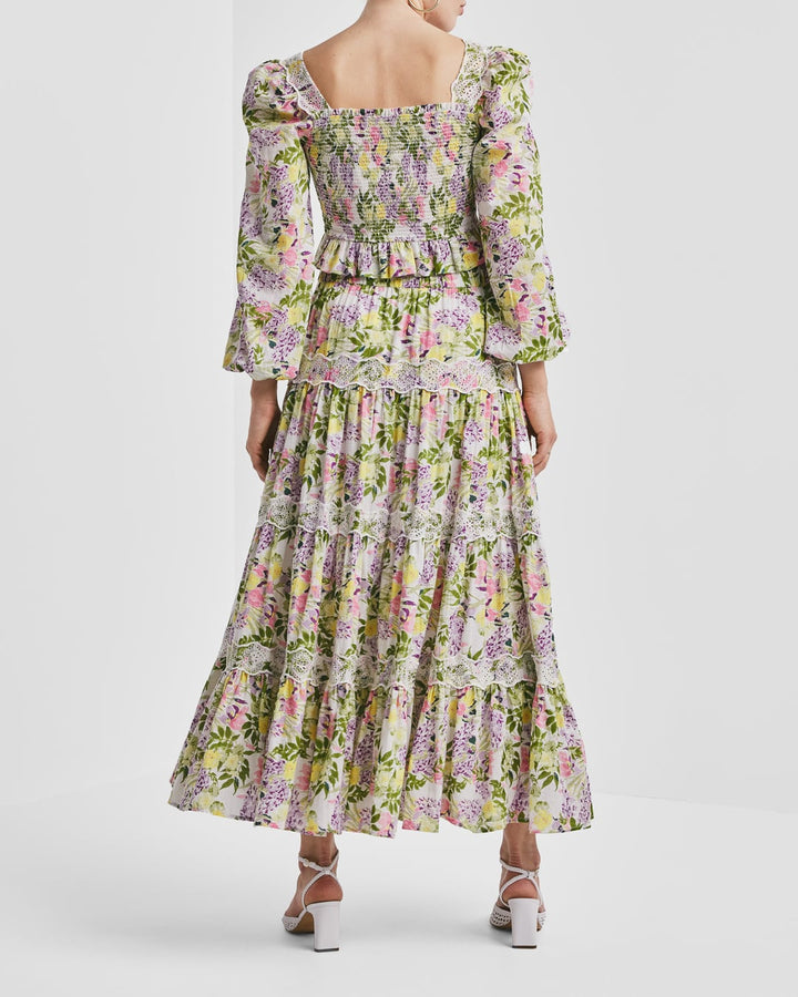 Cotton Slub Skirt Summer Lilacs