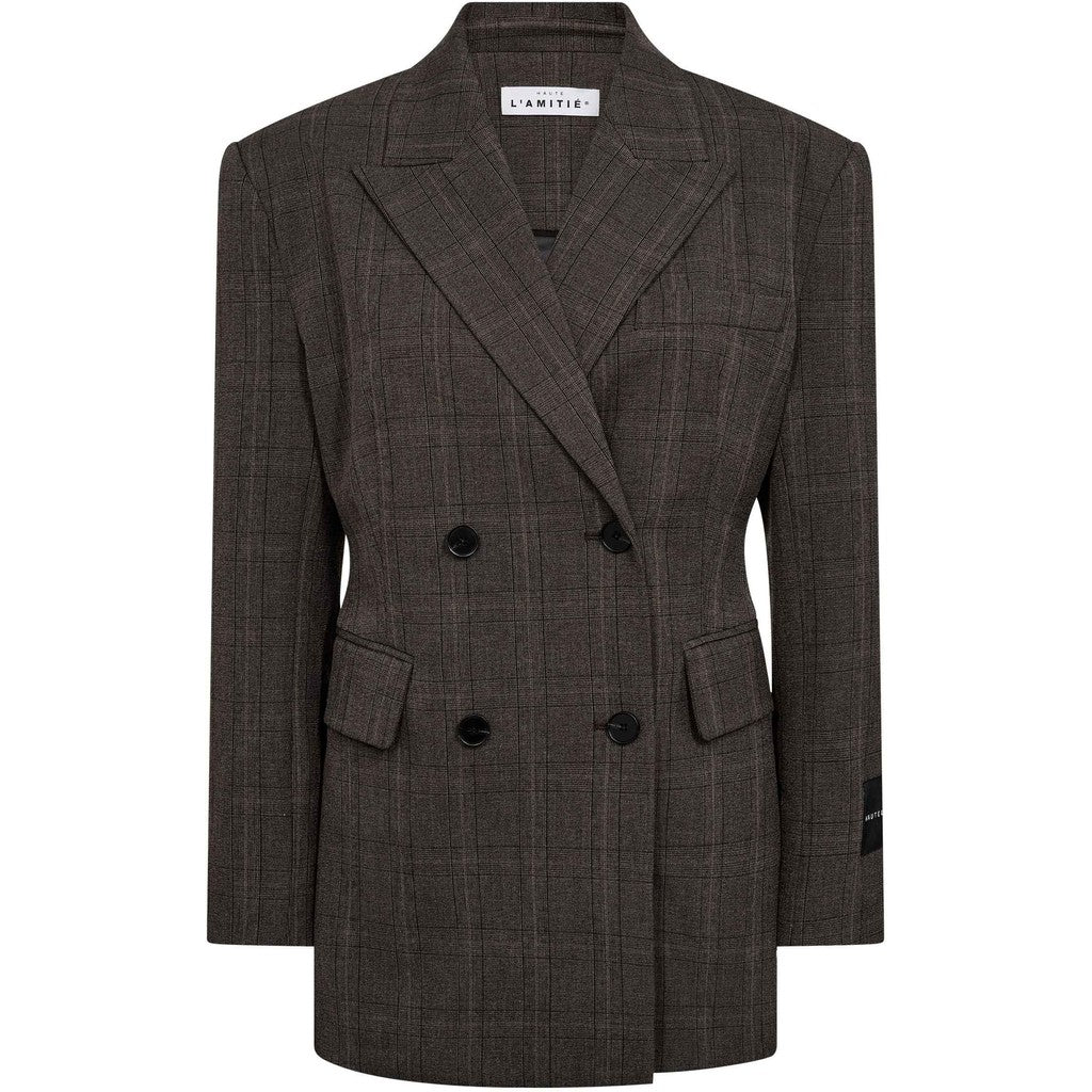 Waist Fit Check Blazer Mocca