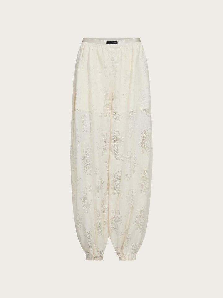 Bella Lace Harem Pant Off-White