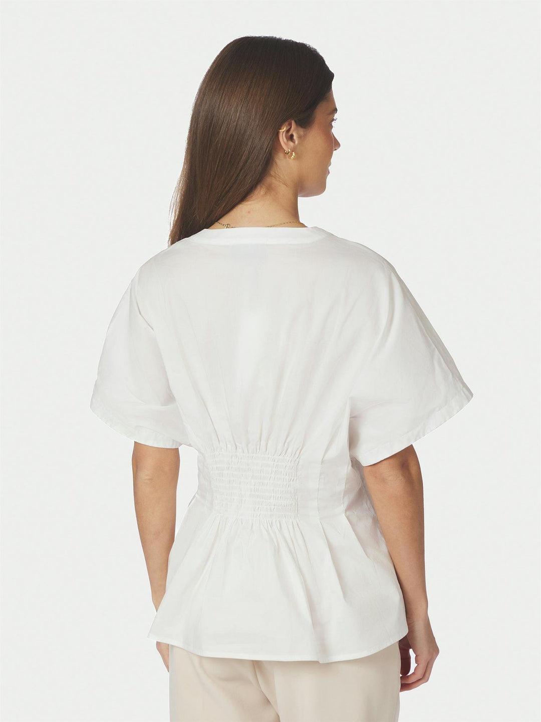 Adamma Poplin Blouse White