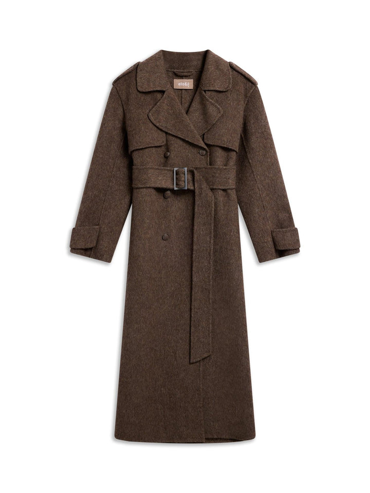 Yua Coat Dark Brown