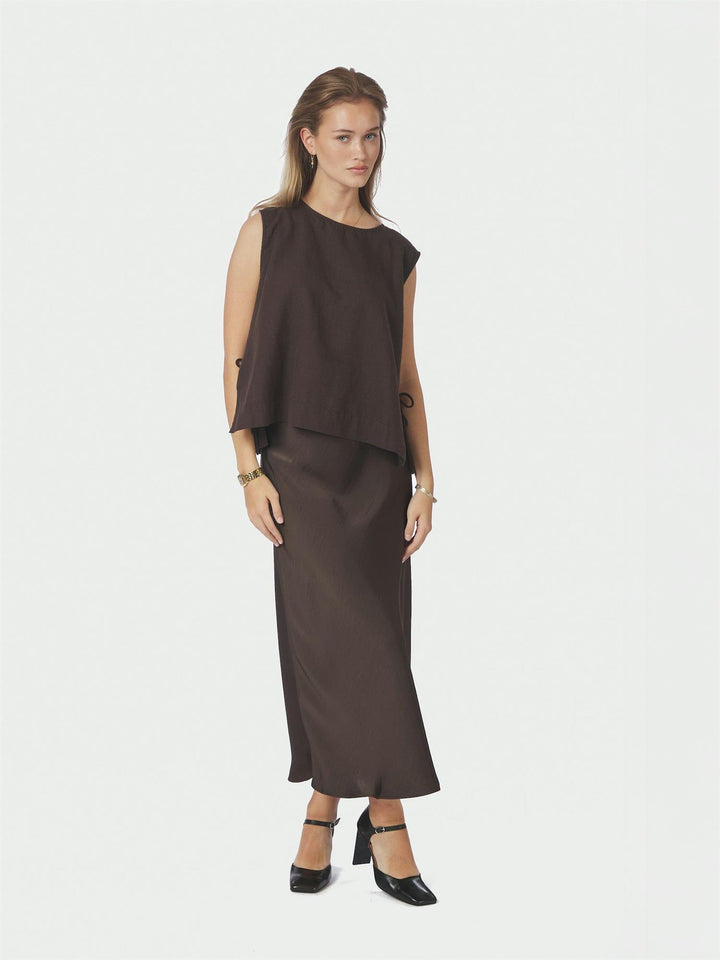 Bovary Skirt Dark Brown