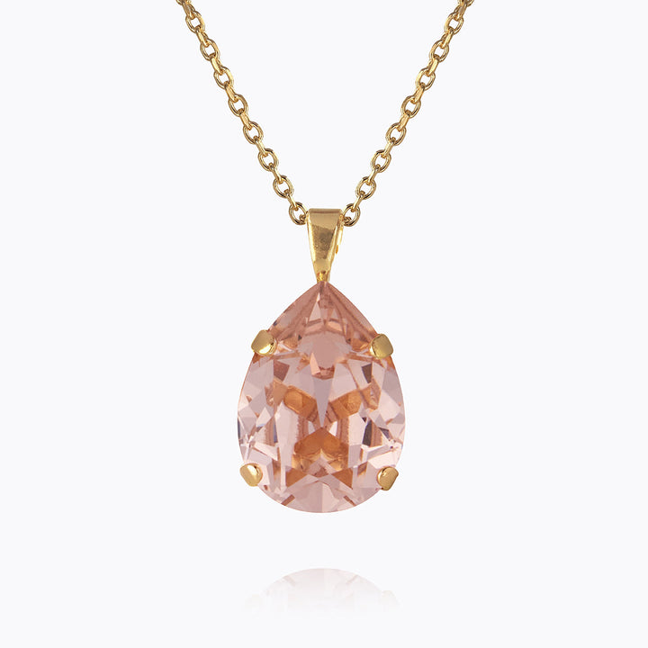 Mini Drop Necklace Gold Vintage Rose