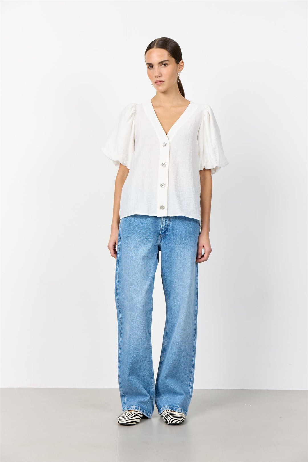 Palina Blouse Star White