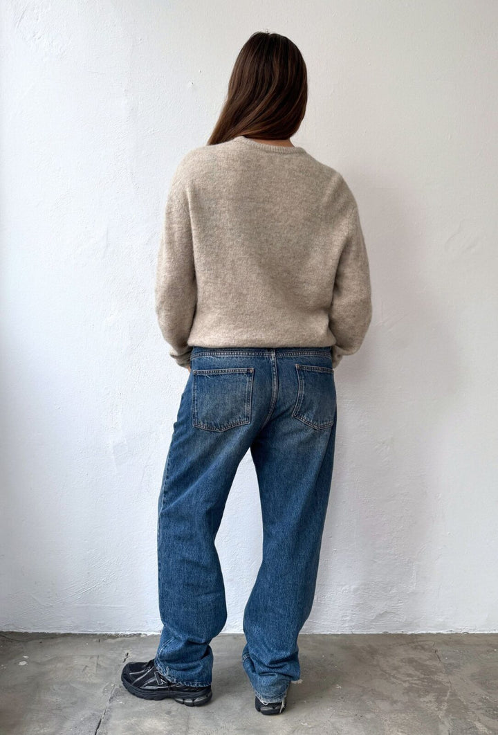 Tilde O-Neck Knit Latte Melange