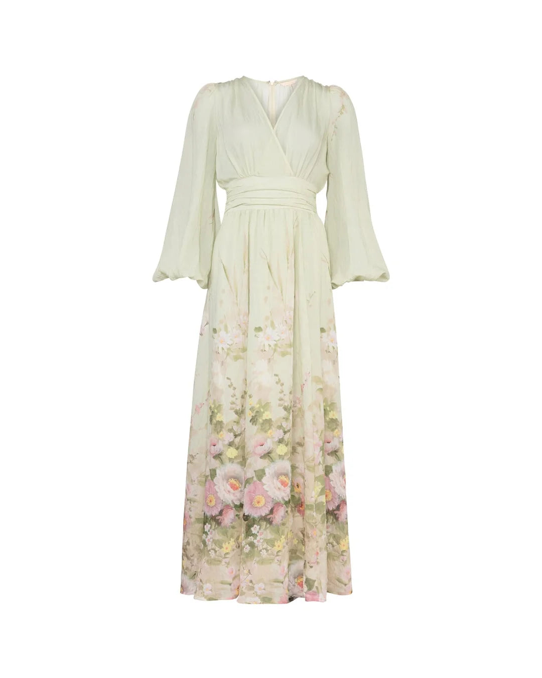 Viscose V-Neck Dress Growing Garden