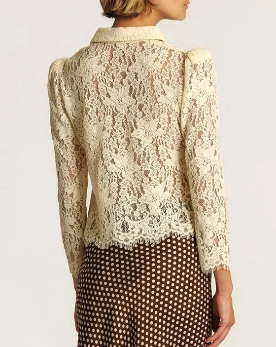 Lace Shirt Vintage White