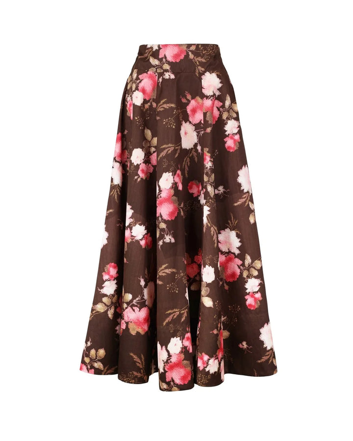 Taffeta Maxi Skirt Soft Bloom