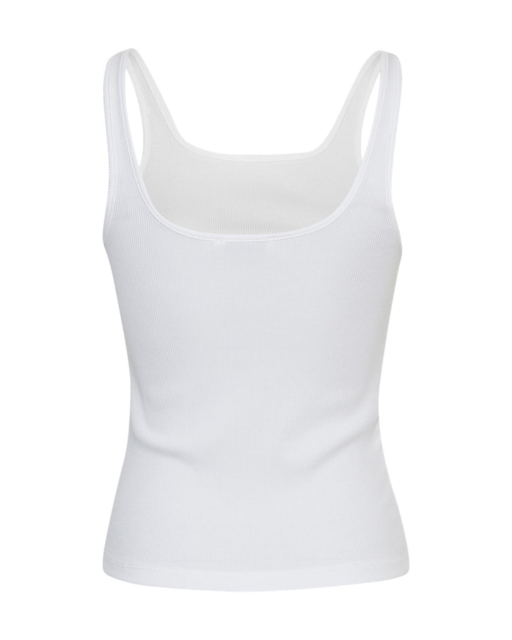 Betrina Rib Top Bright White
