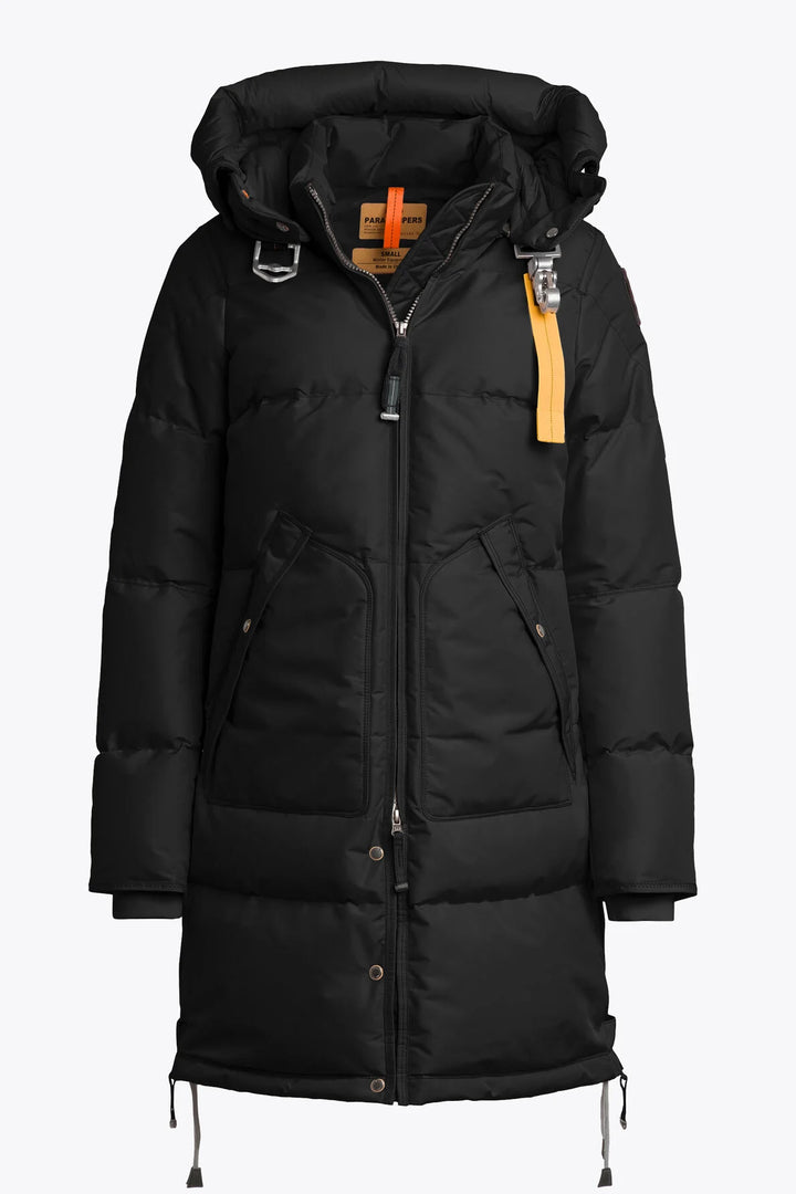 Long Bear Hooded Parka Black