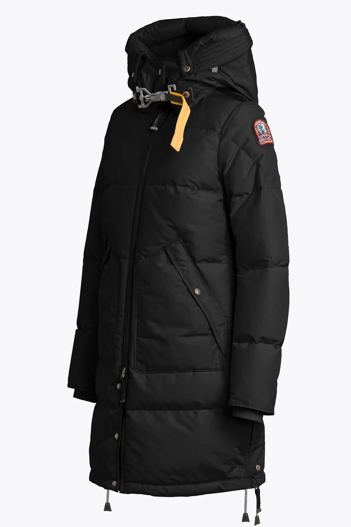 Long Bear Hooded Parka Black