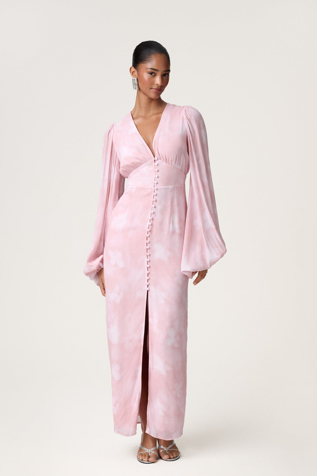 Positano Dress Blurred Pink