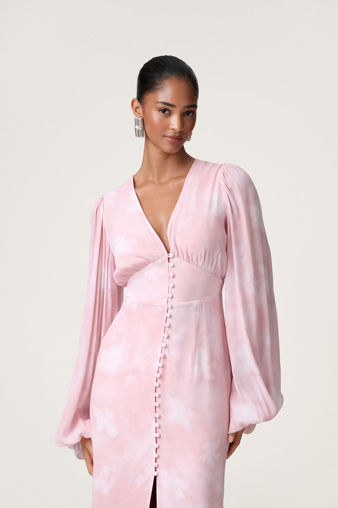 Positano Dress Blurred Pink
