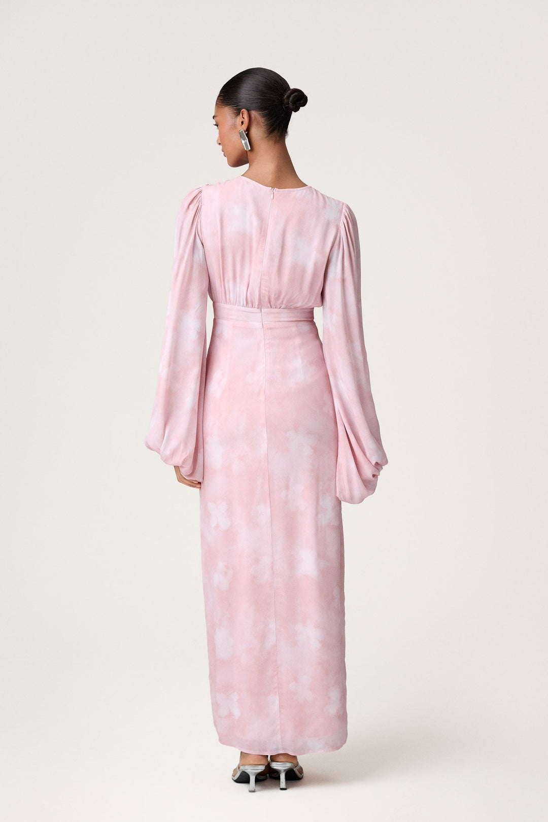 Positano Dress Blurred Pink