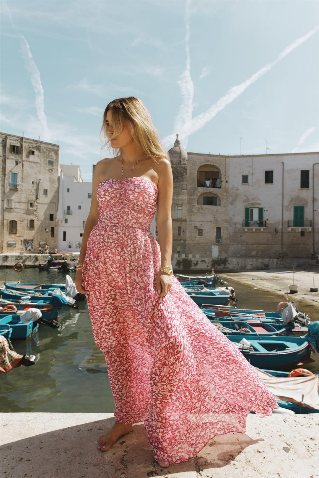 Bree Dress Berry Viola Print