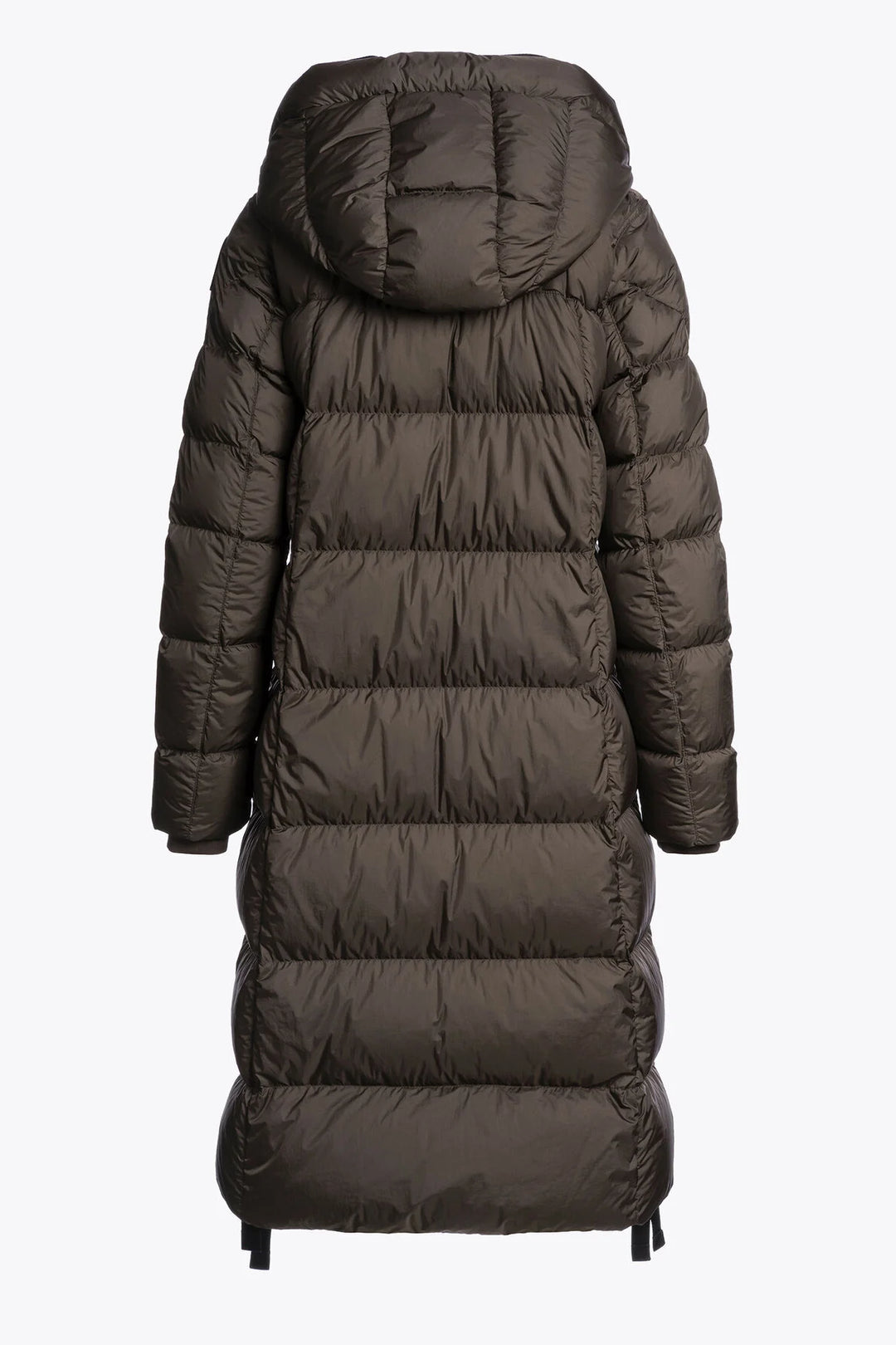 Panda Long Down Jacket Earth Brown