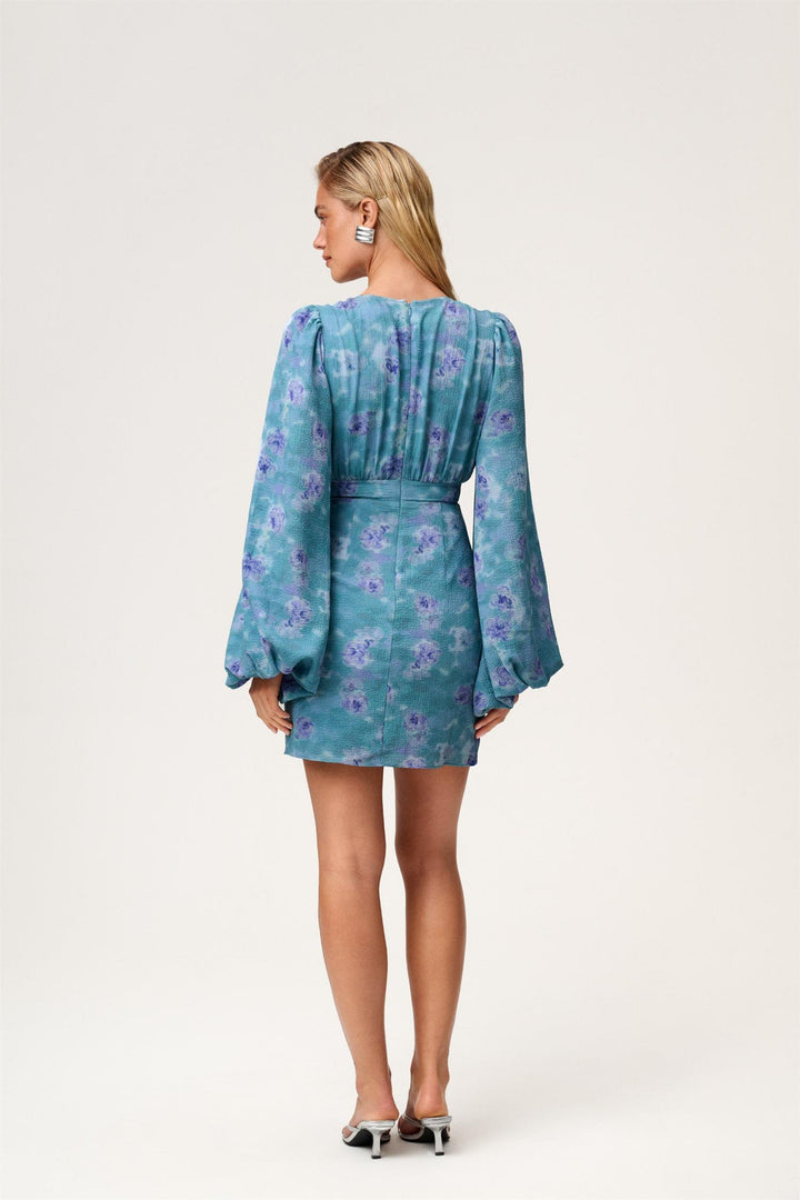 Florence Mini Dress Dusty Blue