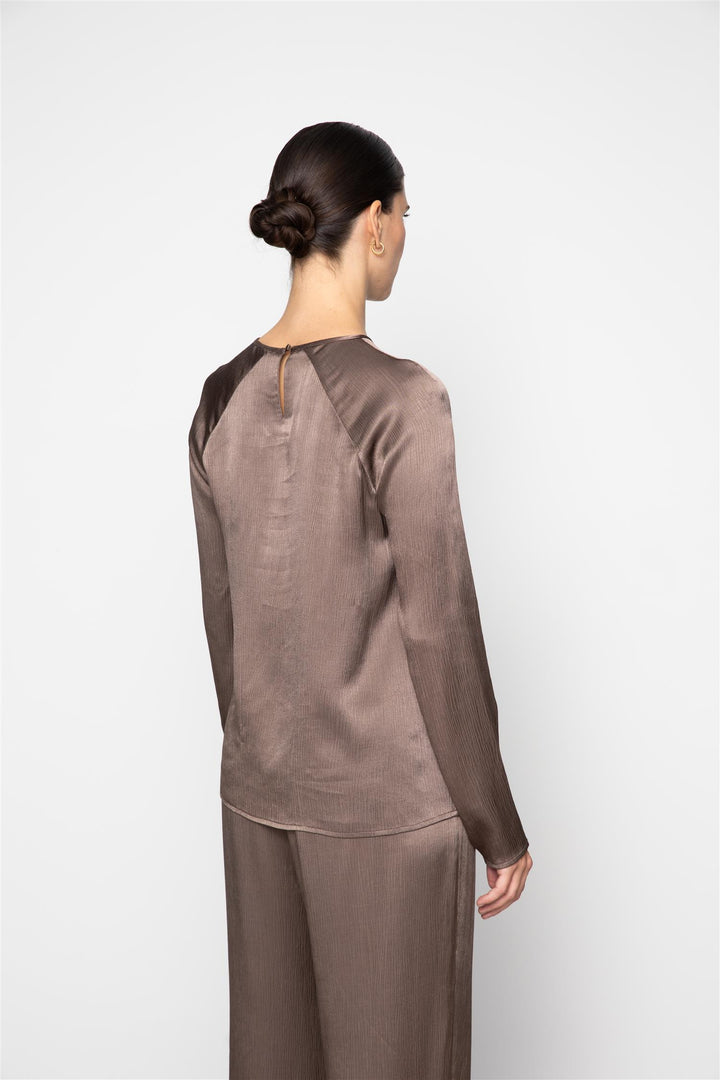 Rana Blouse Dark Taupe
