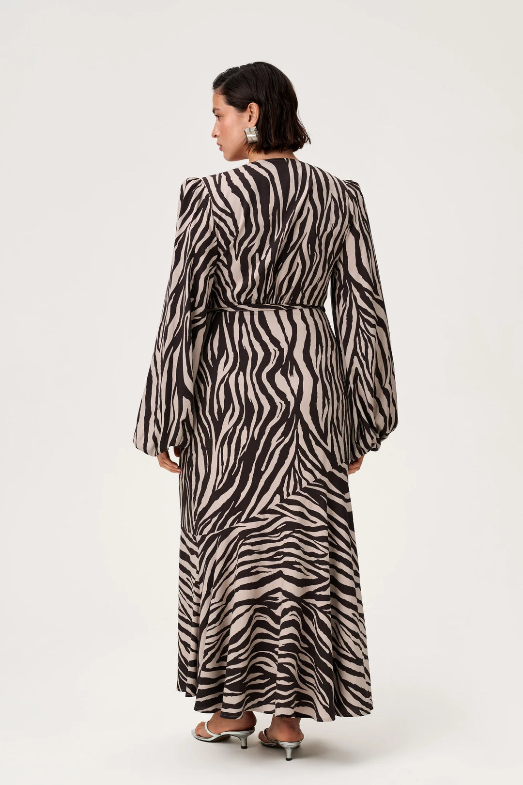 Portofino Maxi Dress Brown Zebra