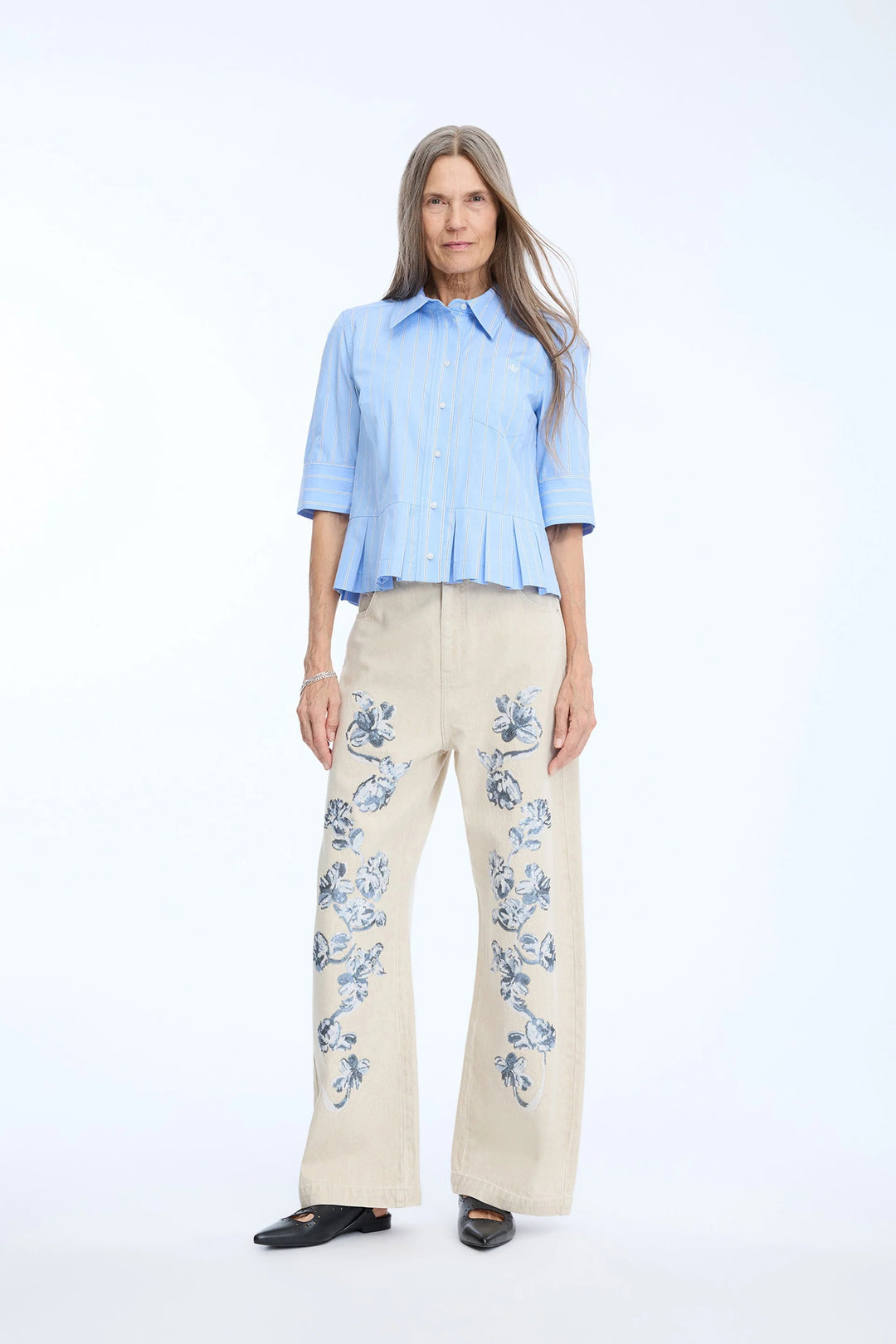 Nuria Top Stripe Blue