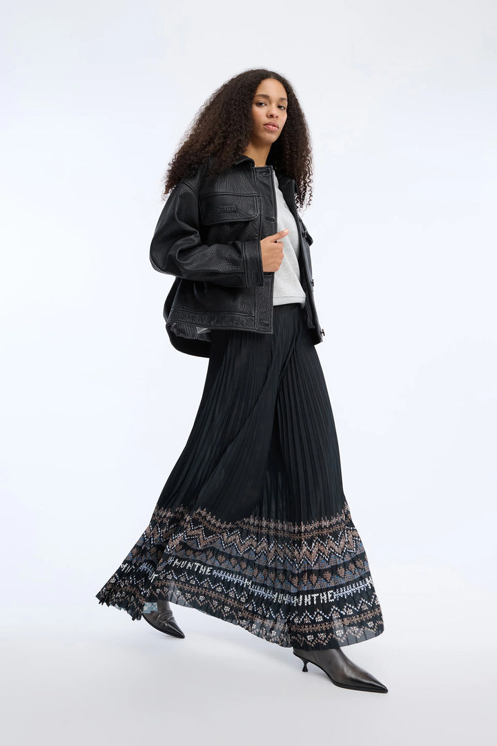 Taulla Skirt Print Black