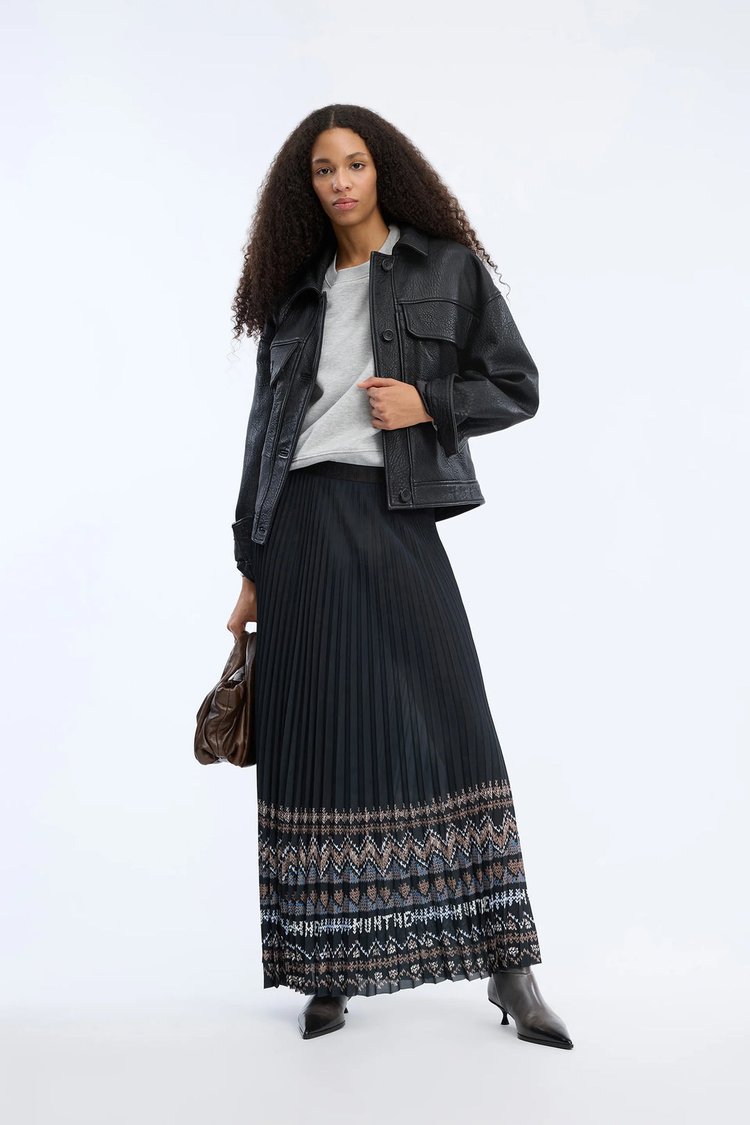Taulla Skirt Print Black