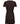 Mabel Stretch Linen Dress Dark Brown
