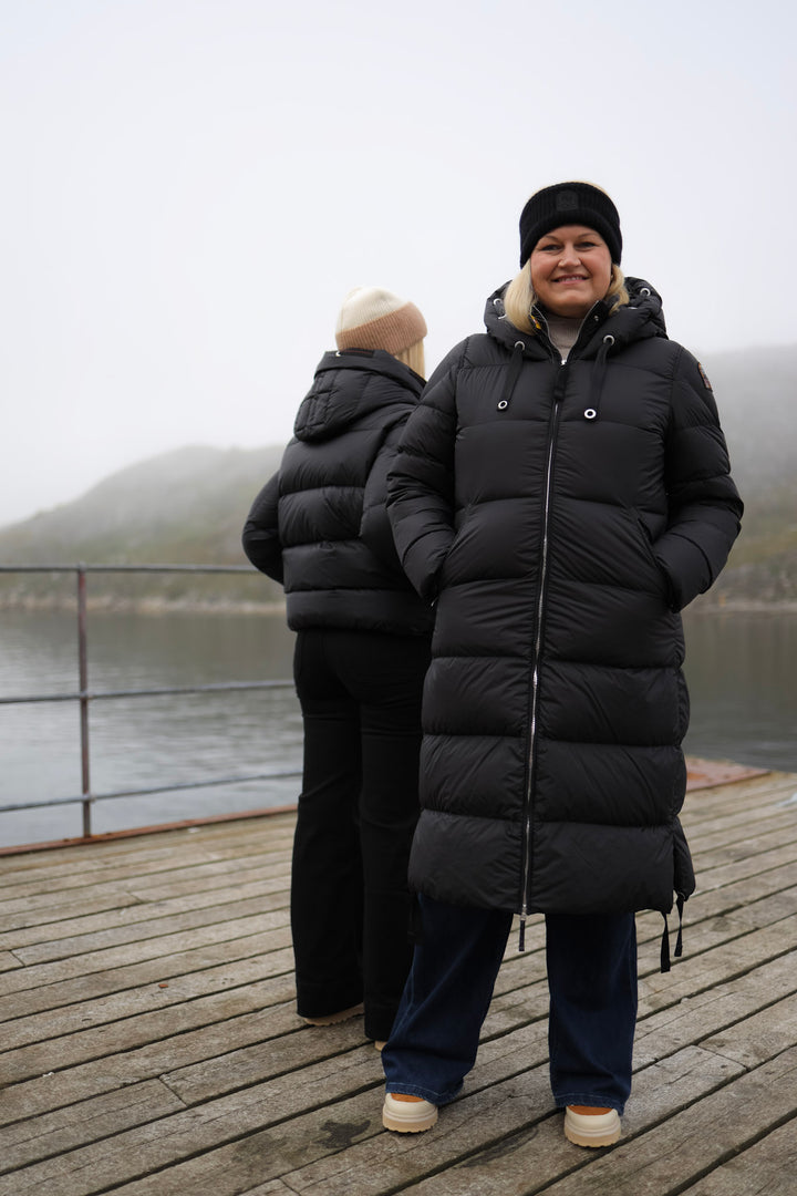 Panda Long Down Jacket Black