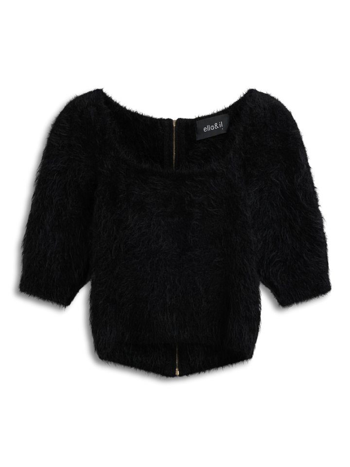 Antonia Chunky Tee Black
